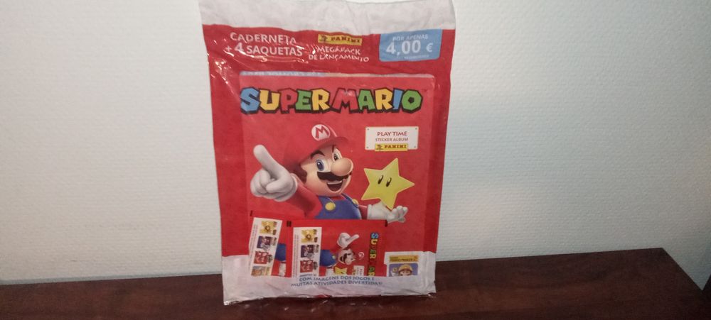 Caderneta de cromos Super Mário