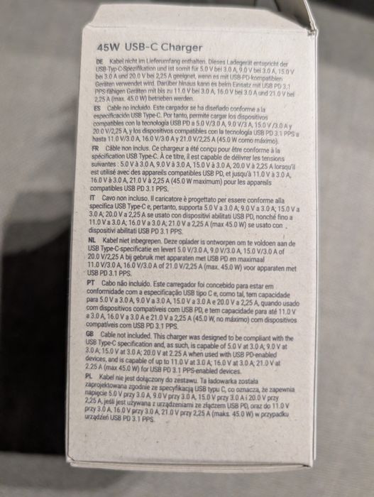 Nowa ładowarka Google Pixel 45W