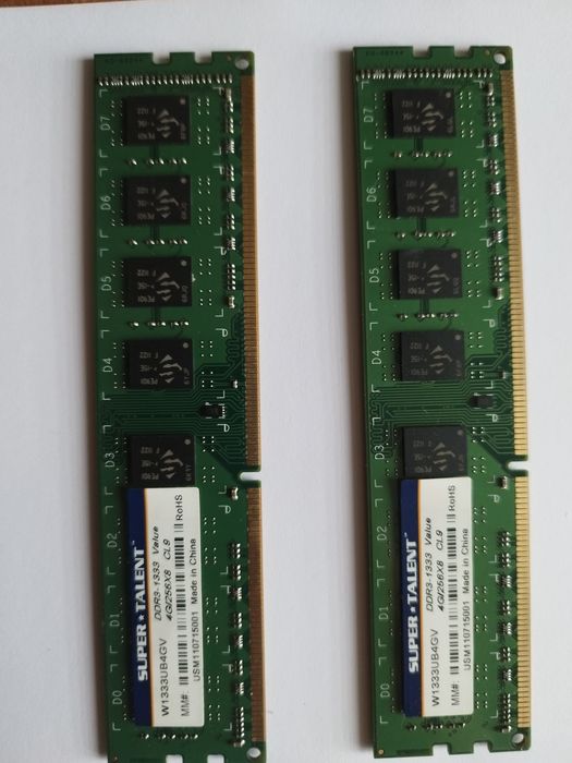 Оперативна памʼять DDR3 8GB (2x4GB) Super Talent 1333MHz CL9