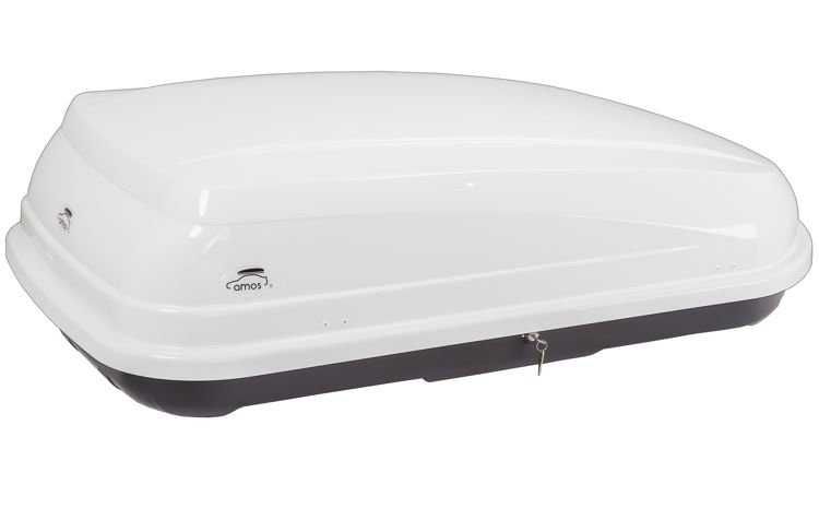 AMOS Bagażnik Box dachowy Kufer Boks bagażowy Travel Pack 400 biały