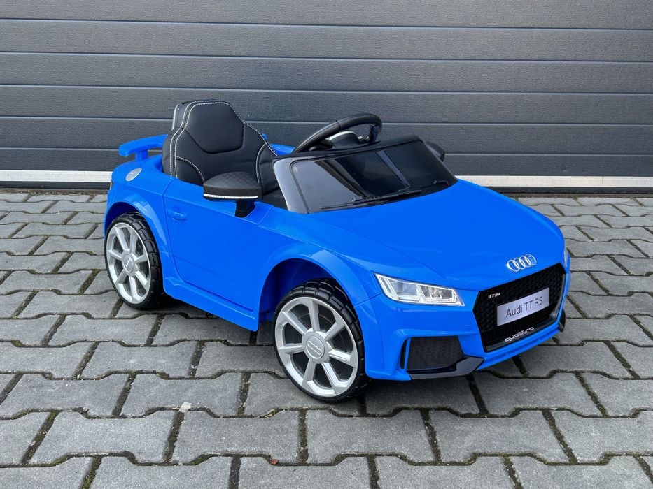 Autko na akumulator AUDI TT RS Pilot Skóra USB niebieskie