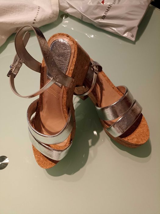 Sapatos sola cortiça Stradivarius