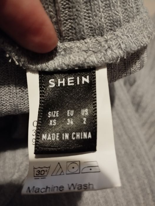 Spodnie cygaretki prążki XS