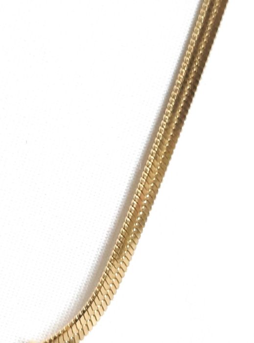 Colar aço inoxidável, com olho turco em zircónias