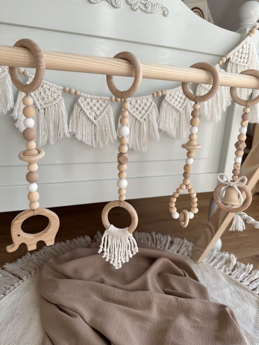 Pakiet 4 zawieszek do stojaka edukacyjnego Baby Gym