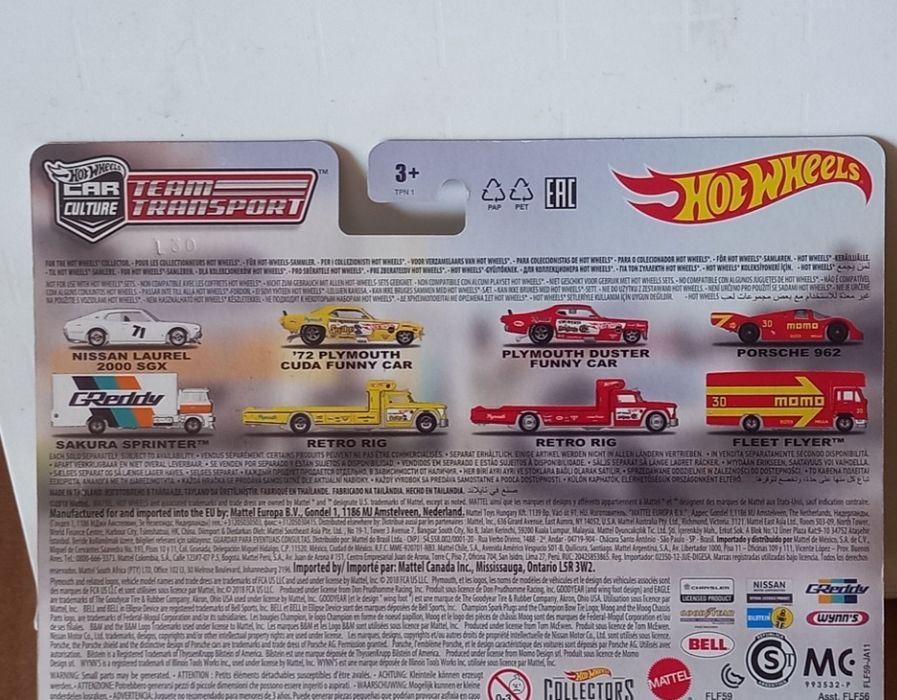 Hot wheels team transport nissan laurel 2000 SGX sakura Sprinter