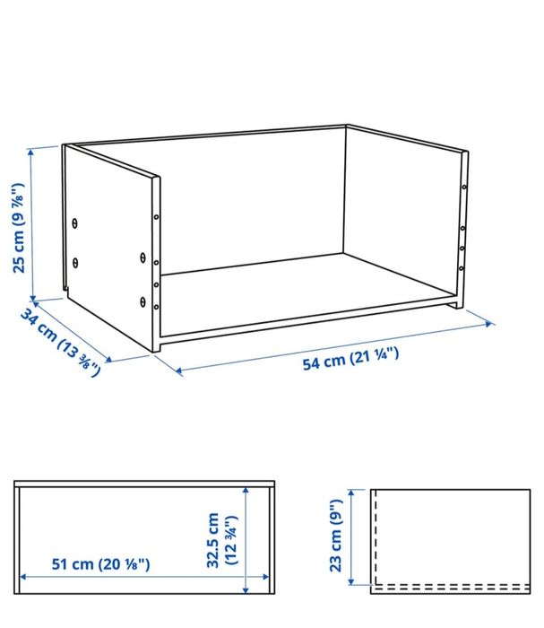 Estrutura de gaveta da gama IKEA BESTÅ