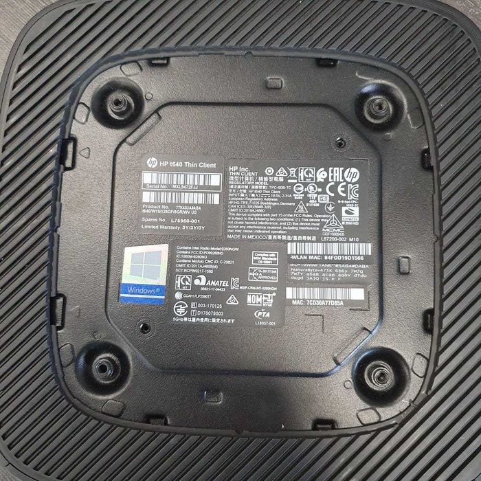 Mini Komputer Stacjonarny Terminal HP T640 8GB DDR4 128M.2 Win 10 LTSC