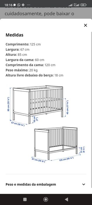 Berço Sundvik - Salvado
