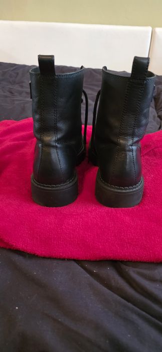 Tommy Jeans TJW Lace Up Leather Boot.
