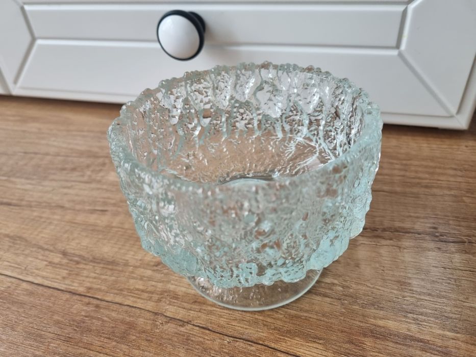 Cukiernica stara. Krysztalowa, szklana cukiernica