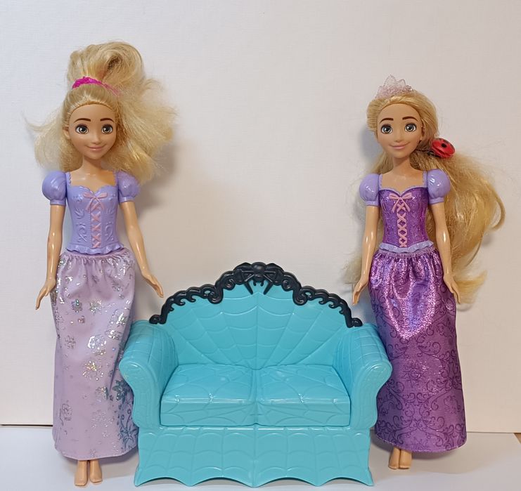 Куклы  Рапунцель Mattel Disney Princess и диван Кафетерий (Coffin Bean