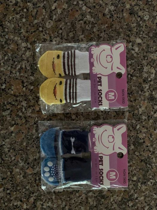 Meias antiderrapante para animais de estimação