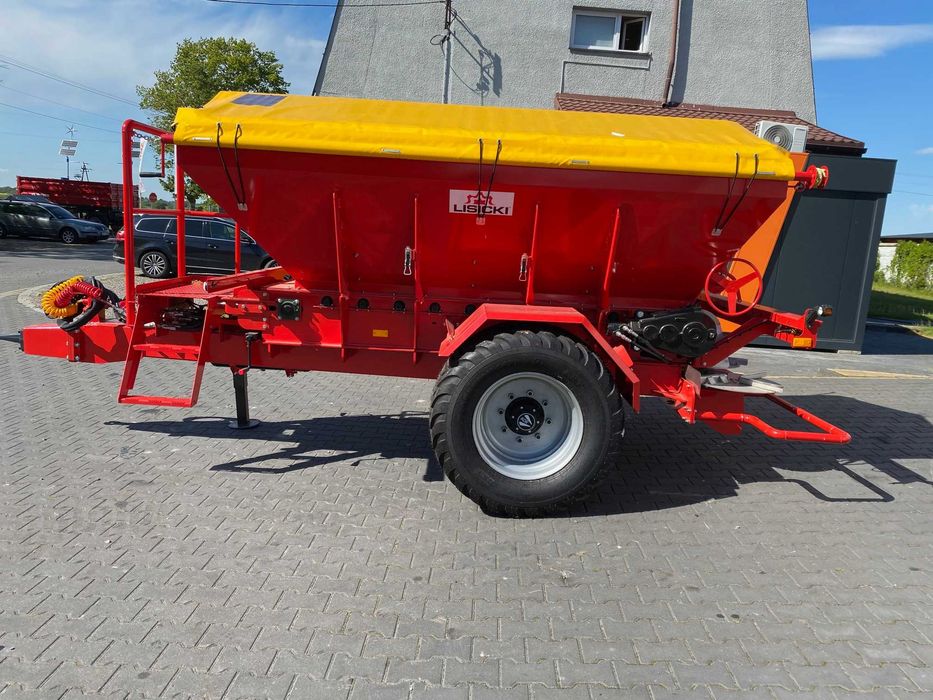 Rozsiewacz Nawozów Sypkich, Wapno, Nawóz. Taśmowy. 5T Lisicki Nowy!