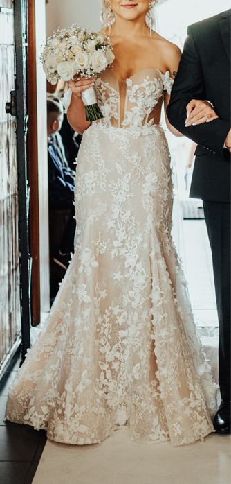 Suknia ślubna 162 cm/ rozm. S - Agnieszka Światły