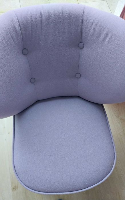 Fotel Ikea Grubbo liliowy