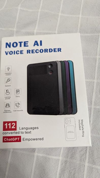АІ Диктофон GPT Рowate 64GB запис, транскрипція,  112 мов