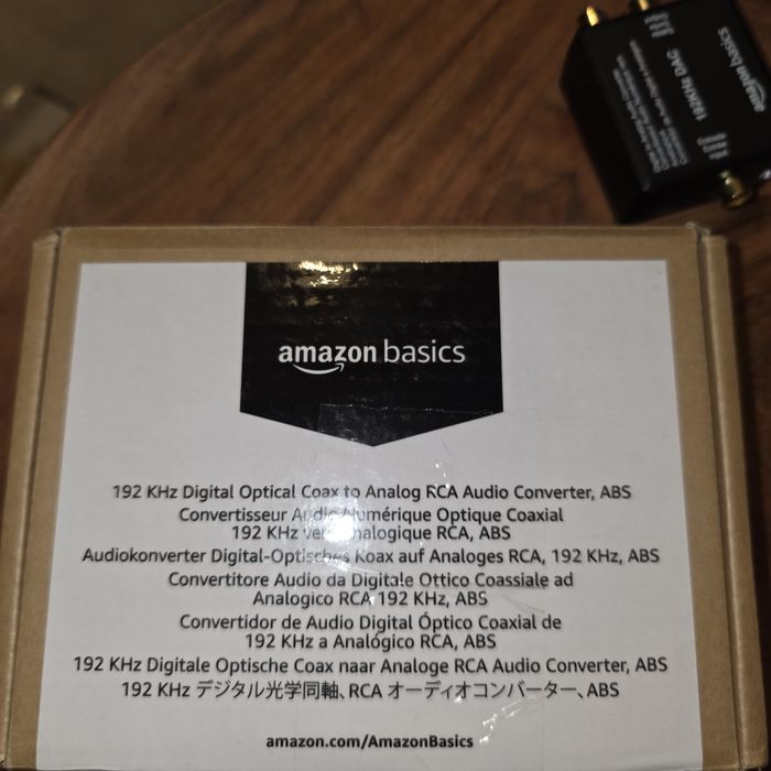Audio Converter - Digital to Analog Dac 192 khz * Amazon Basic *