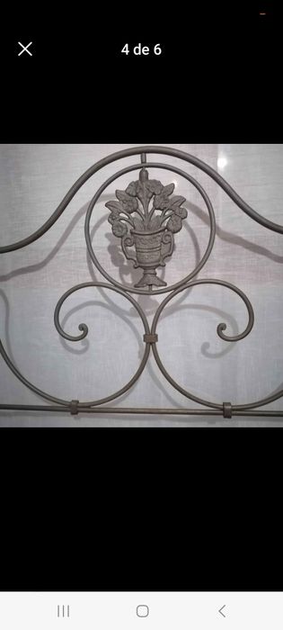 Cama em ferro restaurada64729515212930123