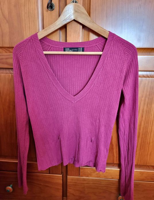 Zara | Camisola rosa, tamanho M