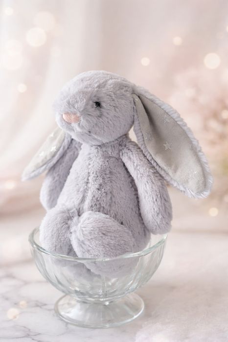 М'яка іграшка Jellycat Bashful Shimmer  Bunny  Small.