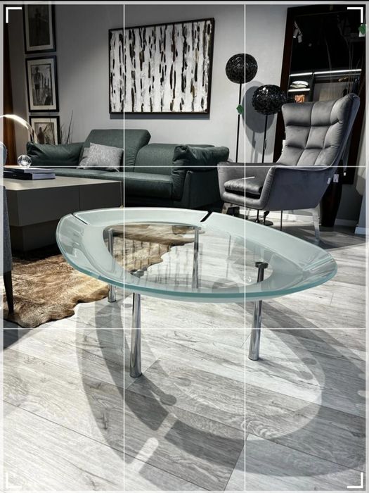 STÓŁ stolik okolicznościowy kawowy TONIN CASA włoski szkło jak nowy