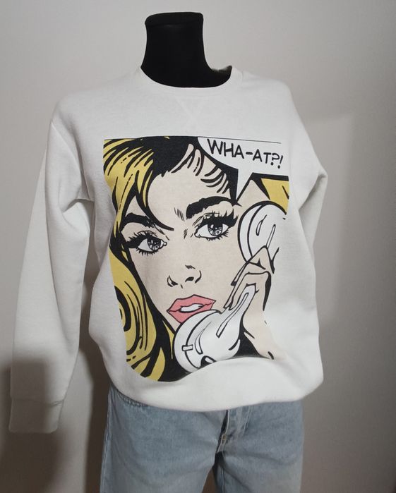 Biała bluza dresowa firmy Primark używana rozmiar 32/34