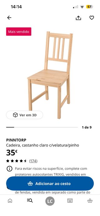 Cadeiras Pinntorp IKEA