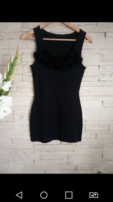 Sukienka czarna elastyczna r. Uniwersalny Oversize