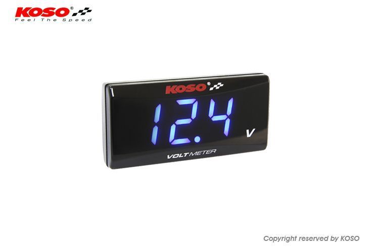 voltímetro koso super slim azul