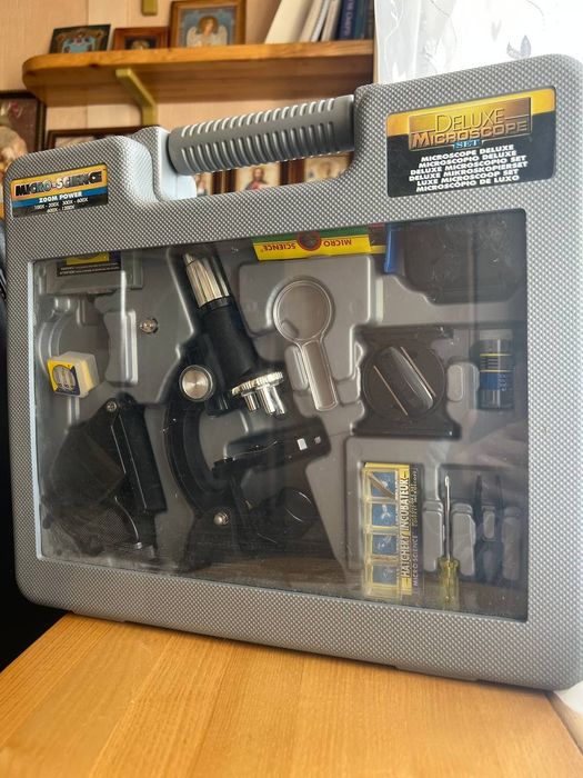 Оптичний мікроскоп Visiomar MicroSet 100x-1200x з набором у кейсі