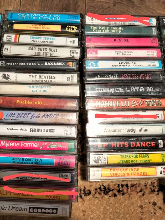 kasety magnetofonowe na sztuki