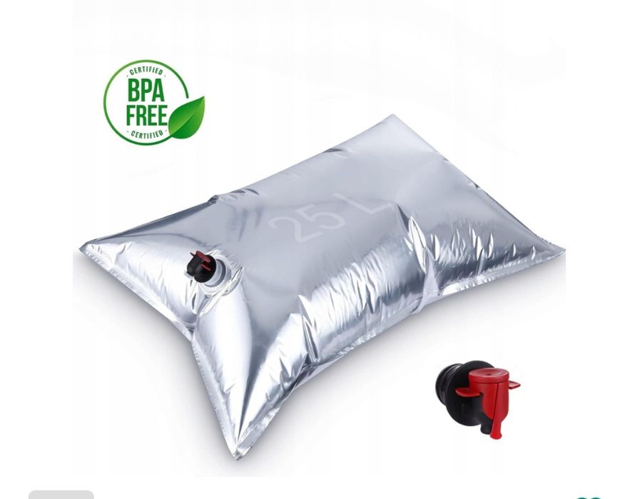 Worek, kubłak, baniak na wodę, soki, wino, mleko, olej jadalny