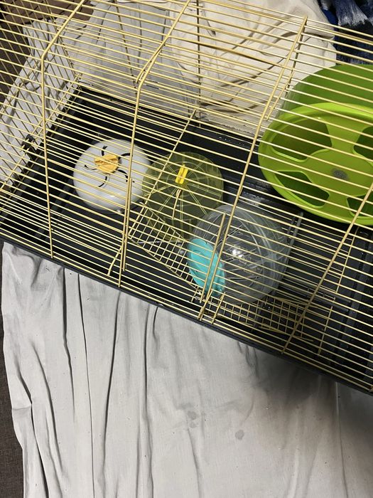 Клітка для хомʼяка , колесо для бігу і пересування 3шт.,