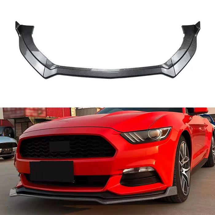 Губа на передний бампер Ford Mustang накладка на бампер сплитер мустан