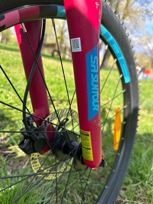 Дитячий підлітковий велосипед Cube Access 240 Disc, рожевий 24″