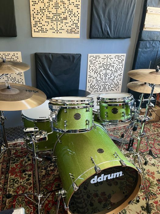Ddrum Dios Maple (Green Sparkle) – Pro Shell Set + Werbel (100% North American Maple)