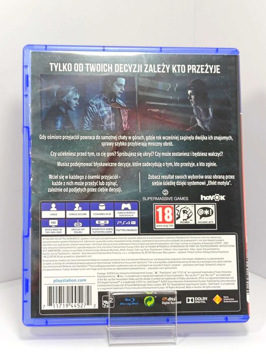 Gra ps4 until dawn