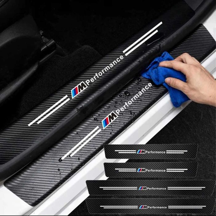 Soleiras portas BMW M PERFORMANCE | efeito carbono ou aço | NOVAS