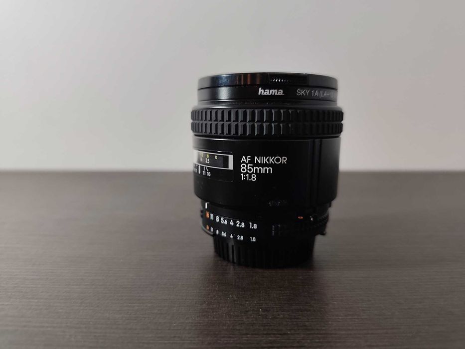 Nikon AF 85mm f/1.8 filtr gratis