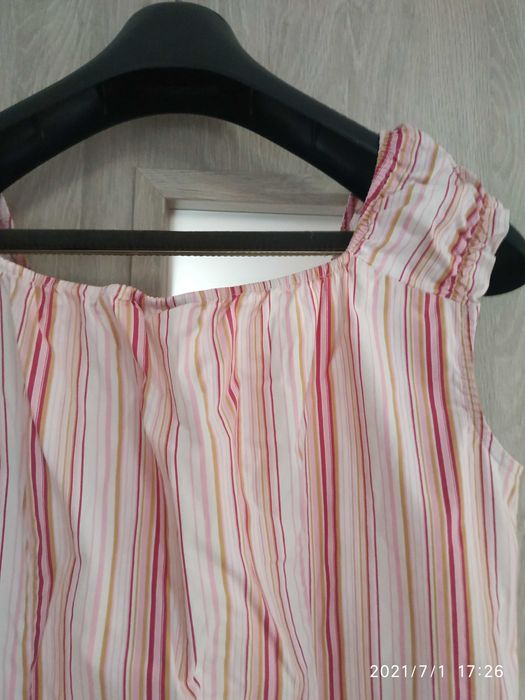 Bluzka bawełniana z szerokimi ramiączkami., rozmiar XL