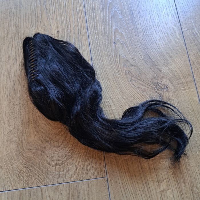 Kucyk doczepiany SEGO 100% Naturalne Włosy REMY 40cm 105g Natural Black #1B