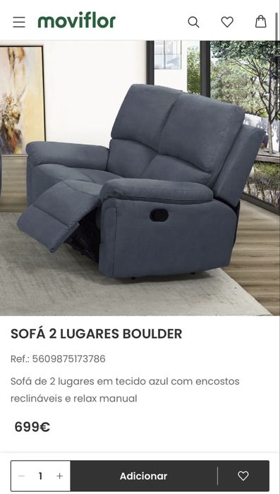 Sofá Moviflor 2 Lugares