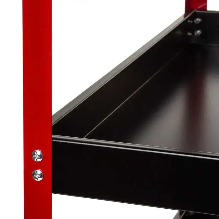 Мобільний сталевий візок 3 полки Тележка для инструментов на колесах