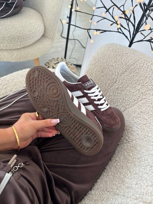 ‼️НОВИНКА‼️36-41 Adidas Spezial Handball Brown White samba sl 96