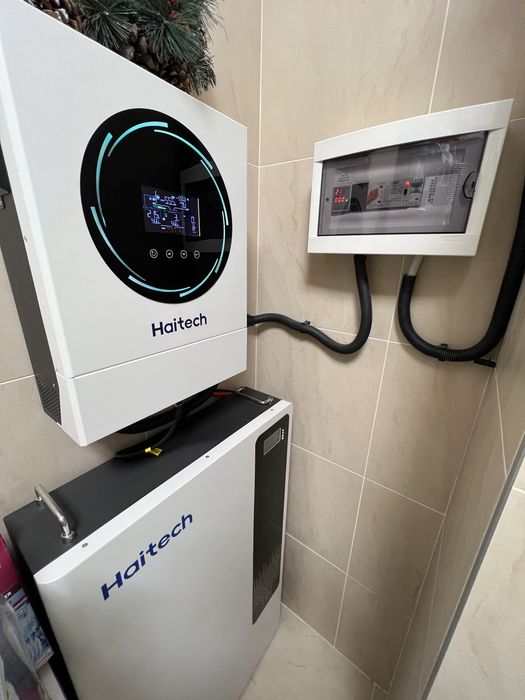 Монтаж установка сонячних панелей, гібридних інверторів солнечных