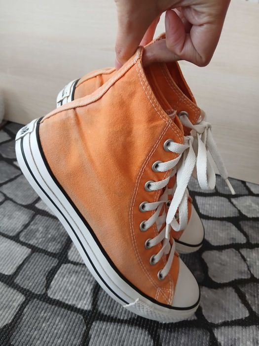sapatilhas all star converse laranja 40 tenis botas