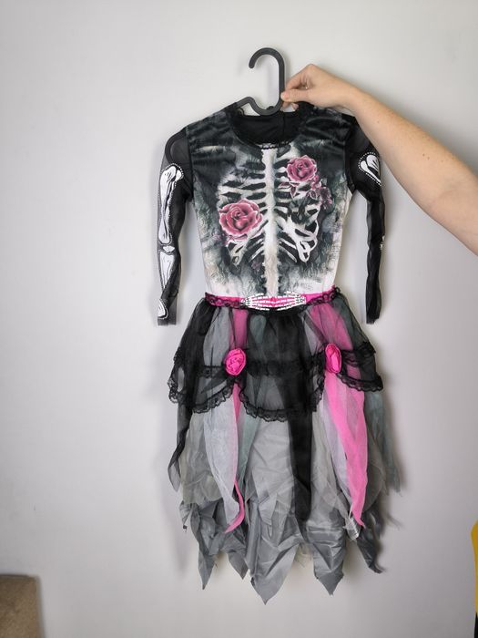 Kostium "trupia księżniczka"na halloween rozm od 116do 128