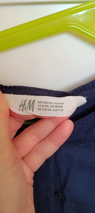 Sweter granatowy 134/140 H&M galowy
