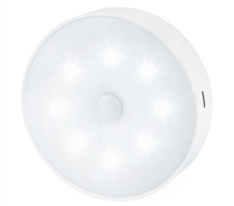 Bezprzewodowa LAMPKA NOCNA LED z czujnikiem ruchu akumulatorowa